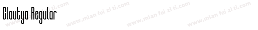 Clautya Regular字体转换